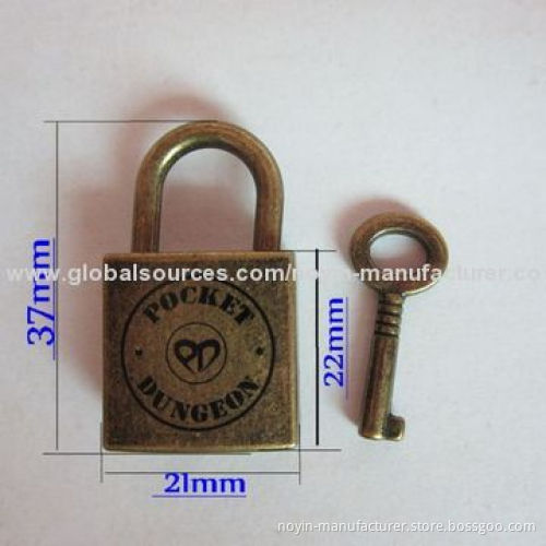 Mini padlock for diary book
